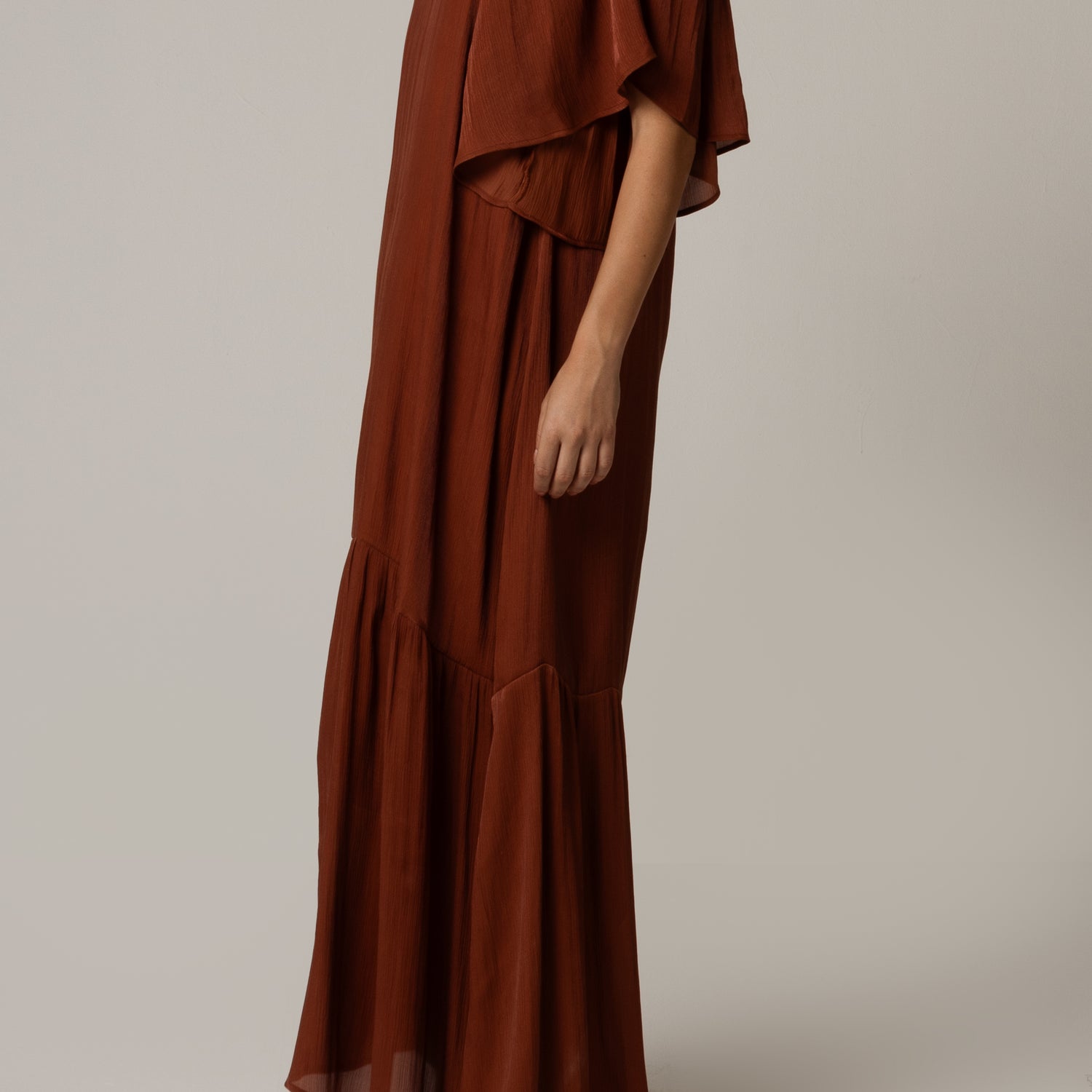 Tonal Embroidered Maxi Dress
