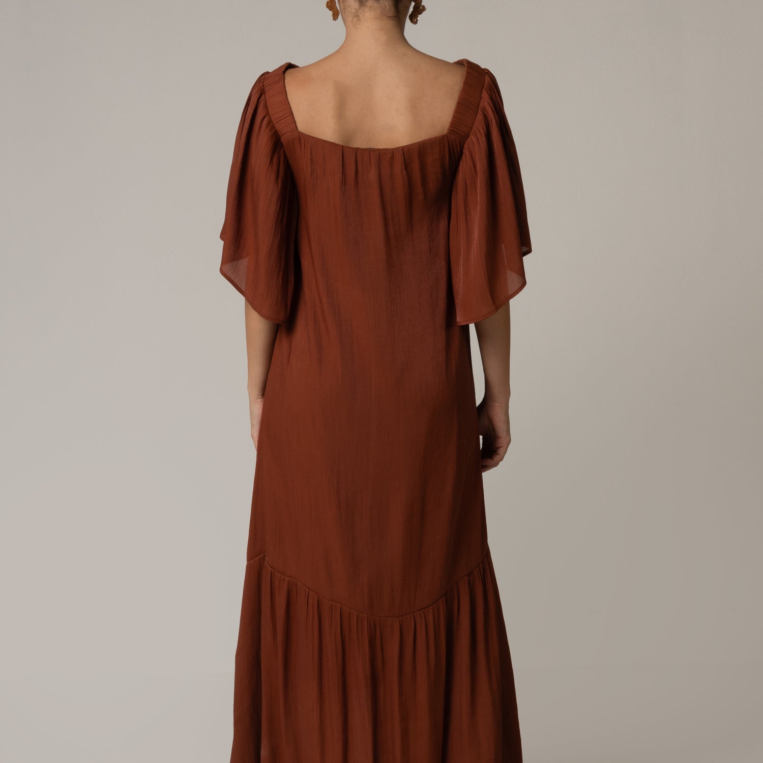 Tonal Embroidered Maxi Dress