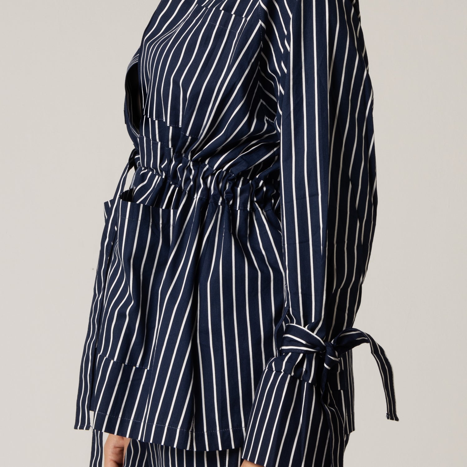 Striped Poplin Shirt & Pant Set