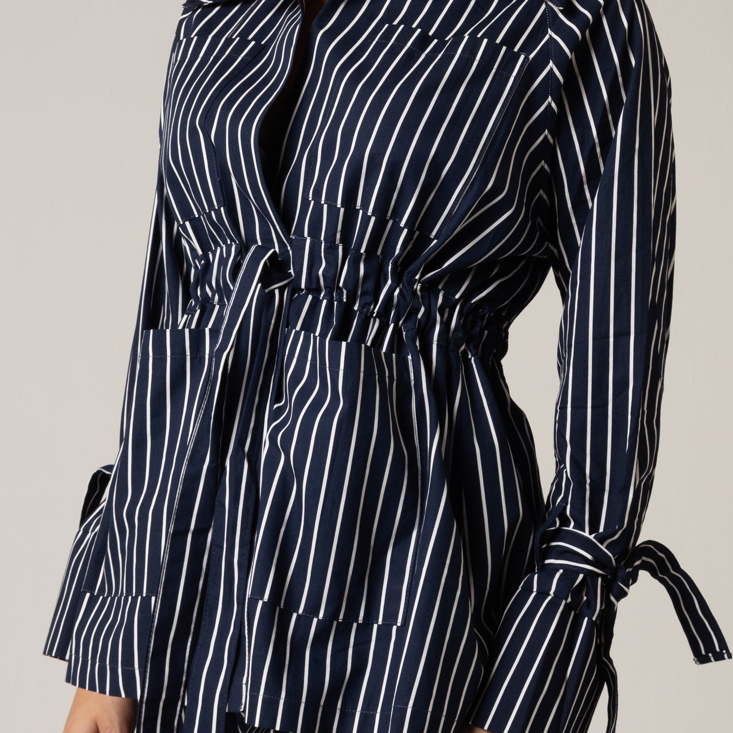 Striped Poplin Shirt & Pant Set
