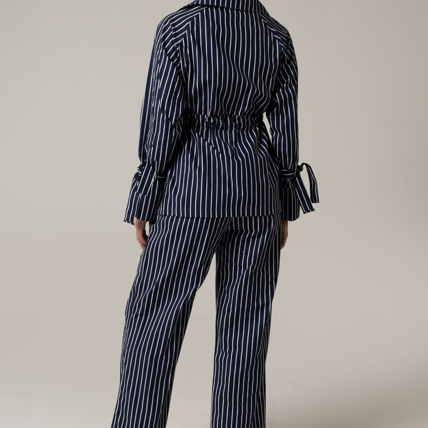 Striped Poplin Shirt & Pant Set