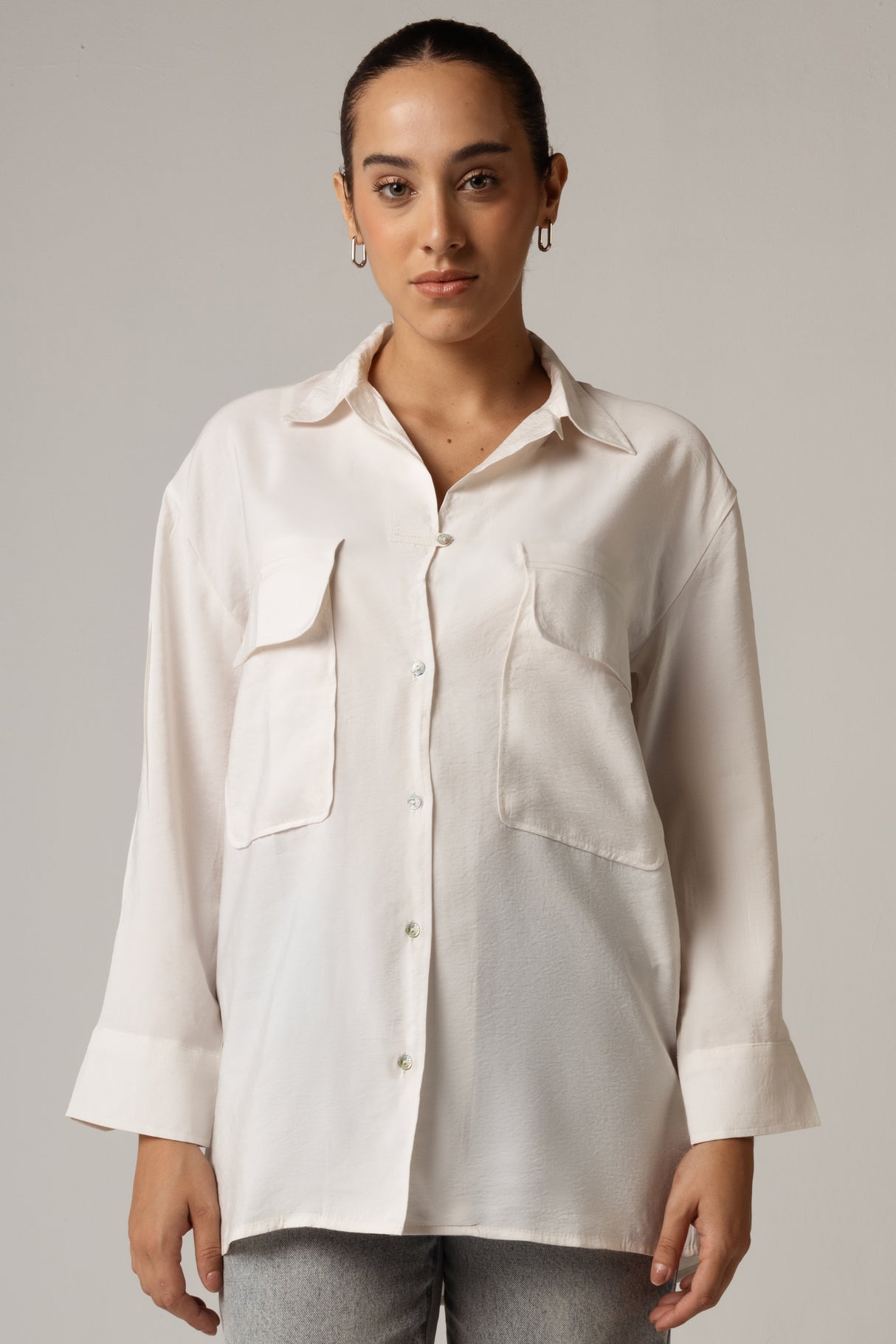 Utility Pocket Shirt - Off-White