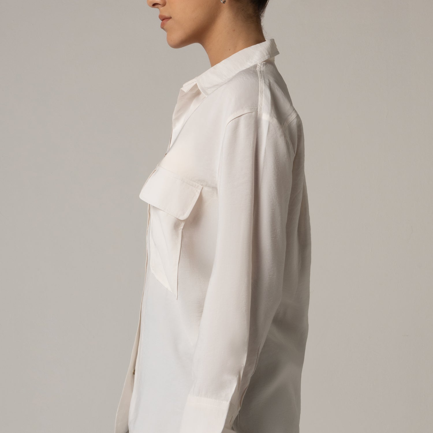 Utility Pocket Shirt - Off-White