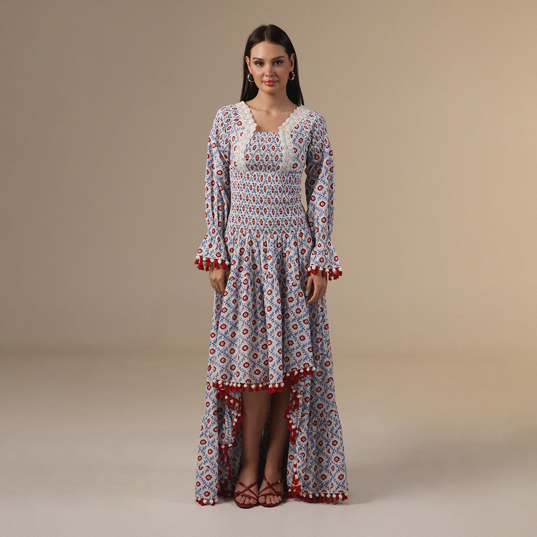 Boho Printed Maxi Dress