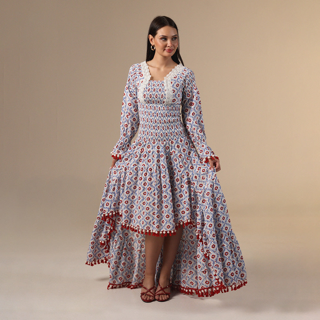 Boho Printed Maxi Dress