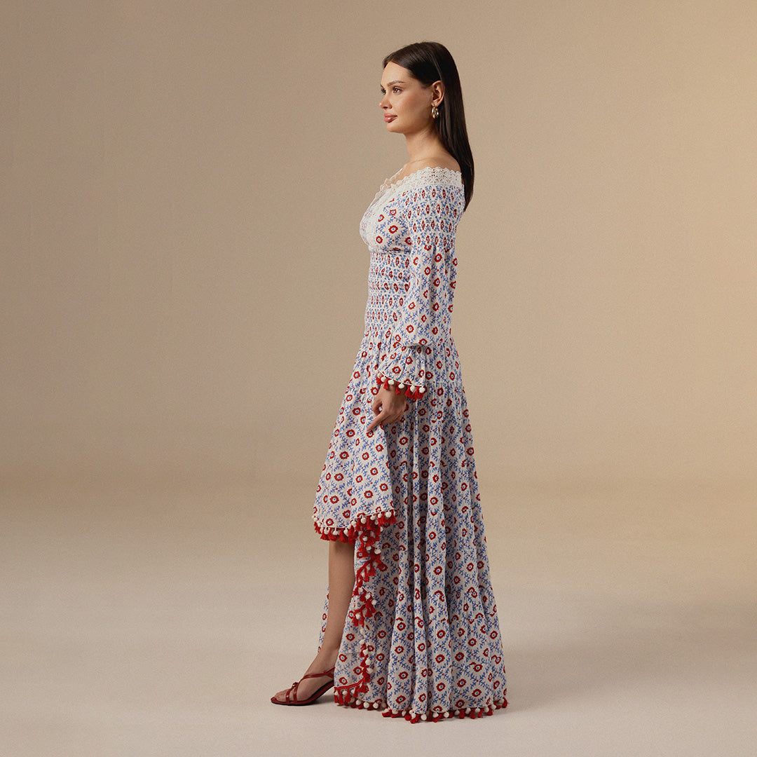 Boho Printed Maxi Dress