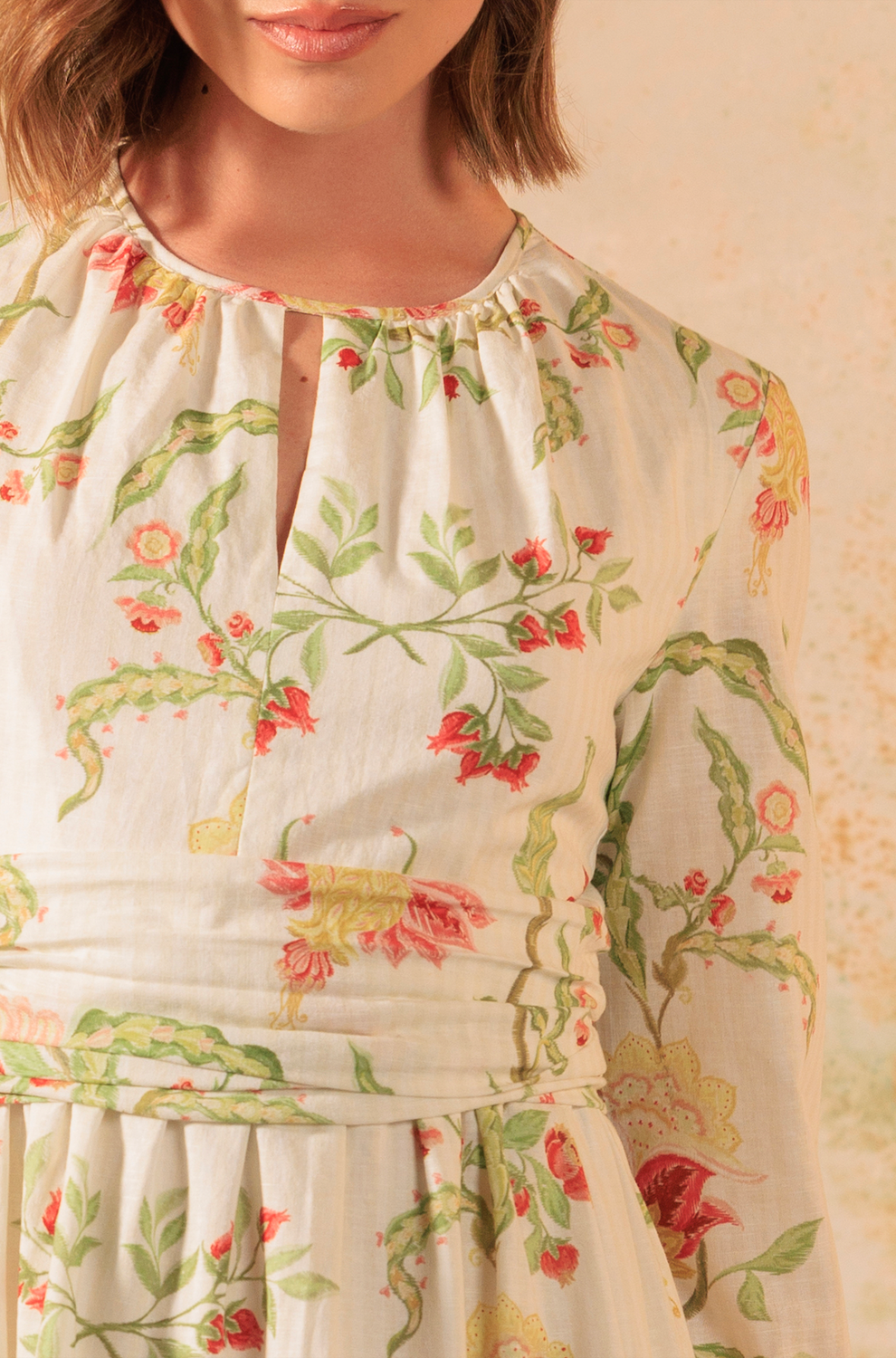 Timeless Modest Floral Printed Dress