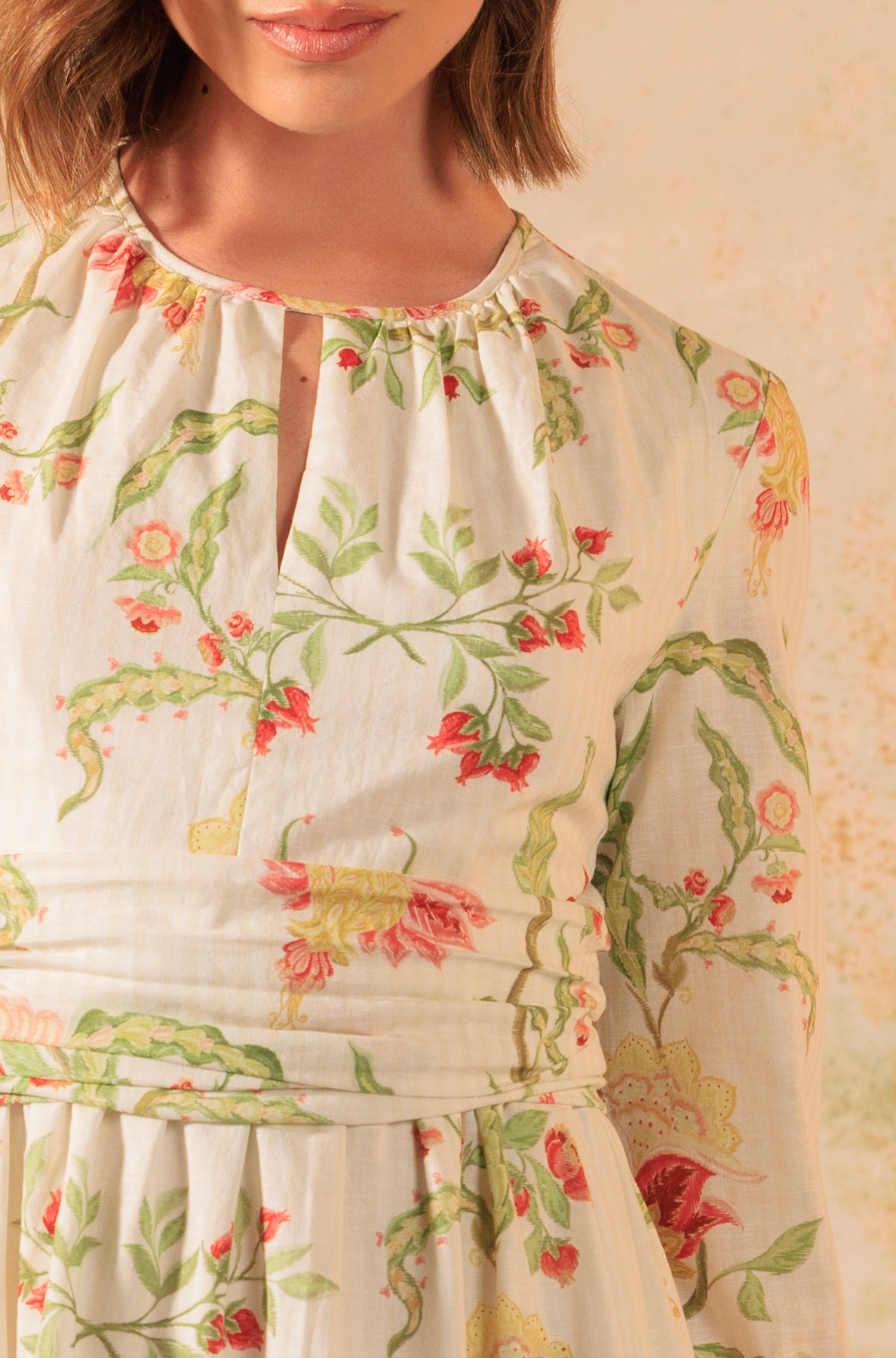 Timeless Modest Floral Printed Dress