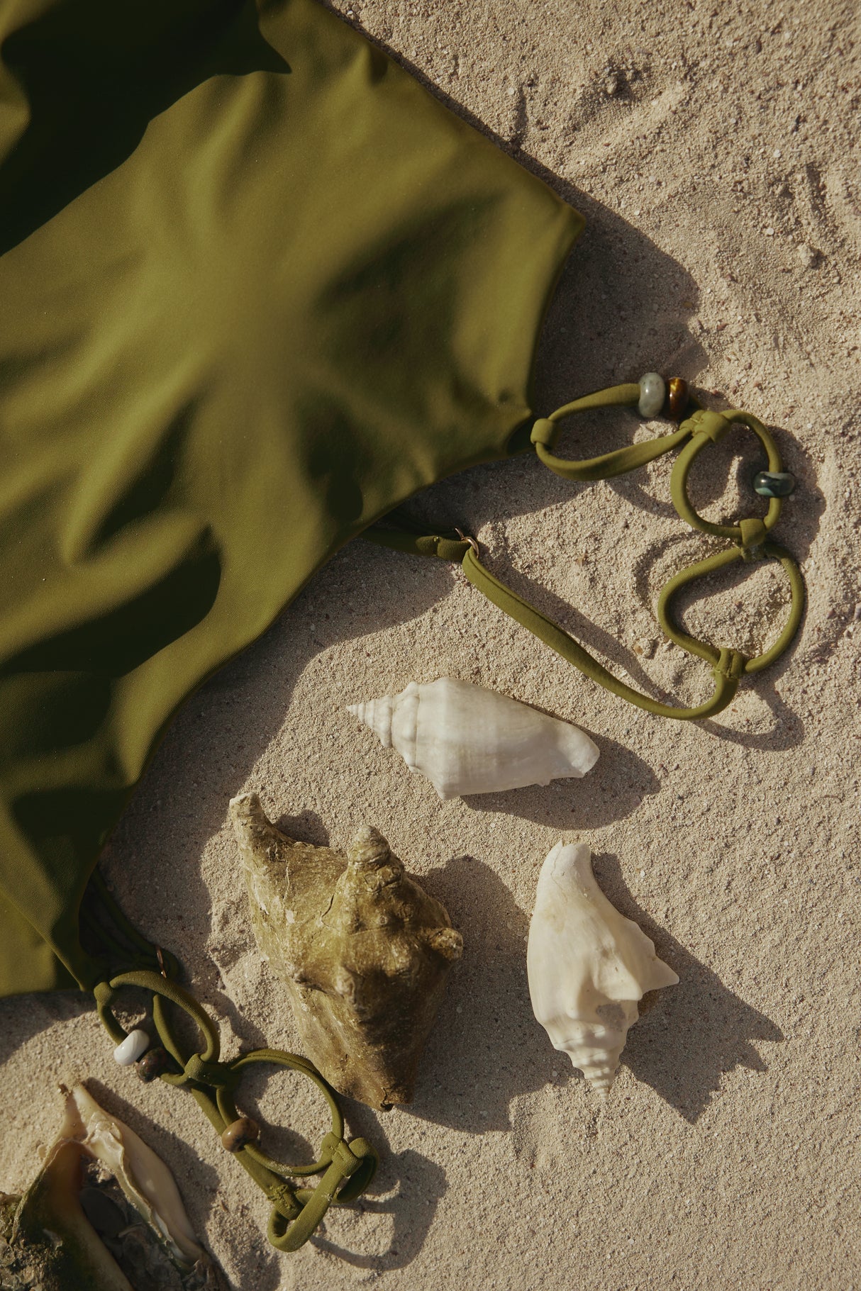 Olive Glow one-piece Swim Dress