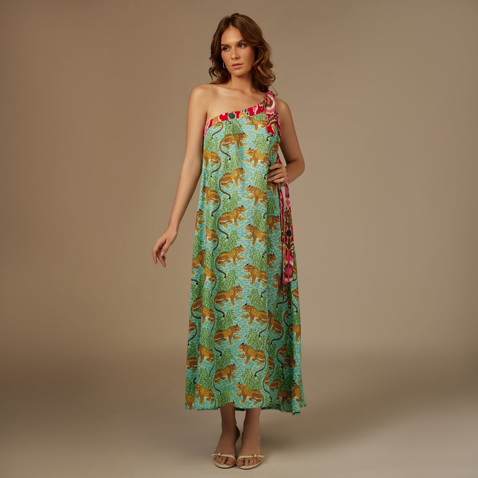 Colorful Maxi Jungle Vibes Dress - Noētic