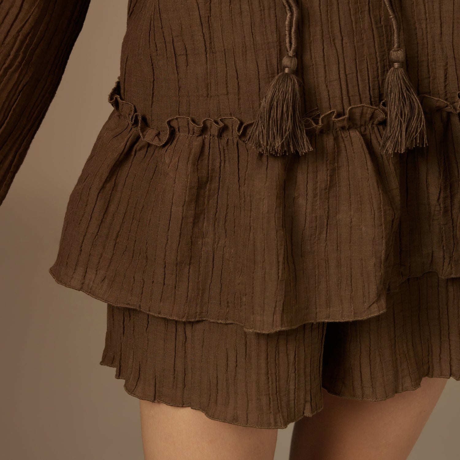 Brown Earthy Textured Cotton Set