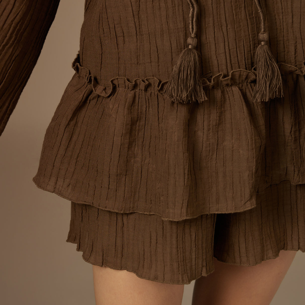 Brown Earthy Textured Cotton Set