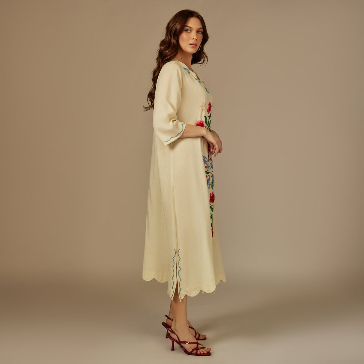 Yellow The Garden of Najel Embellished Dress