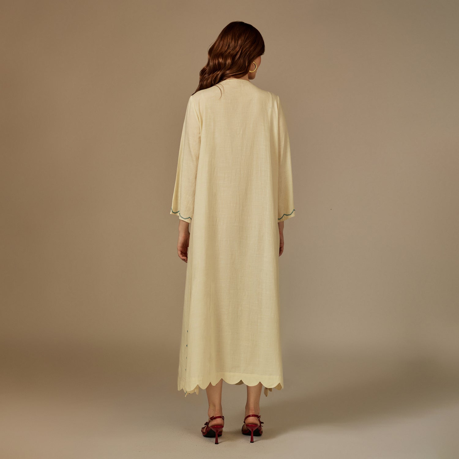 Yellow The Garden of Najel Embellished Dress