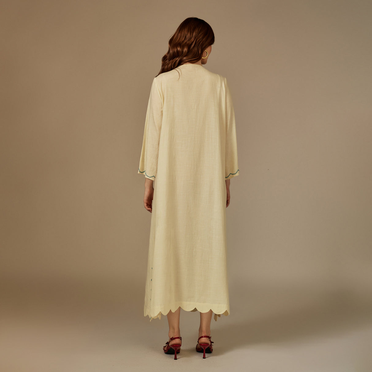 Yellow The Garden of Najel Embellished Dress