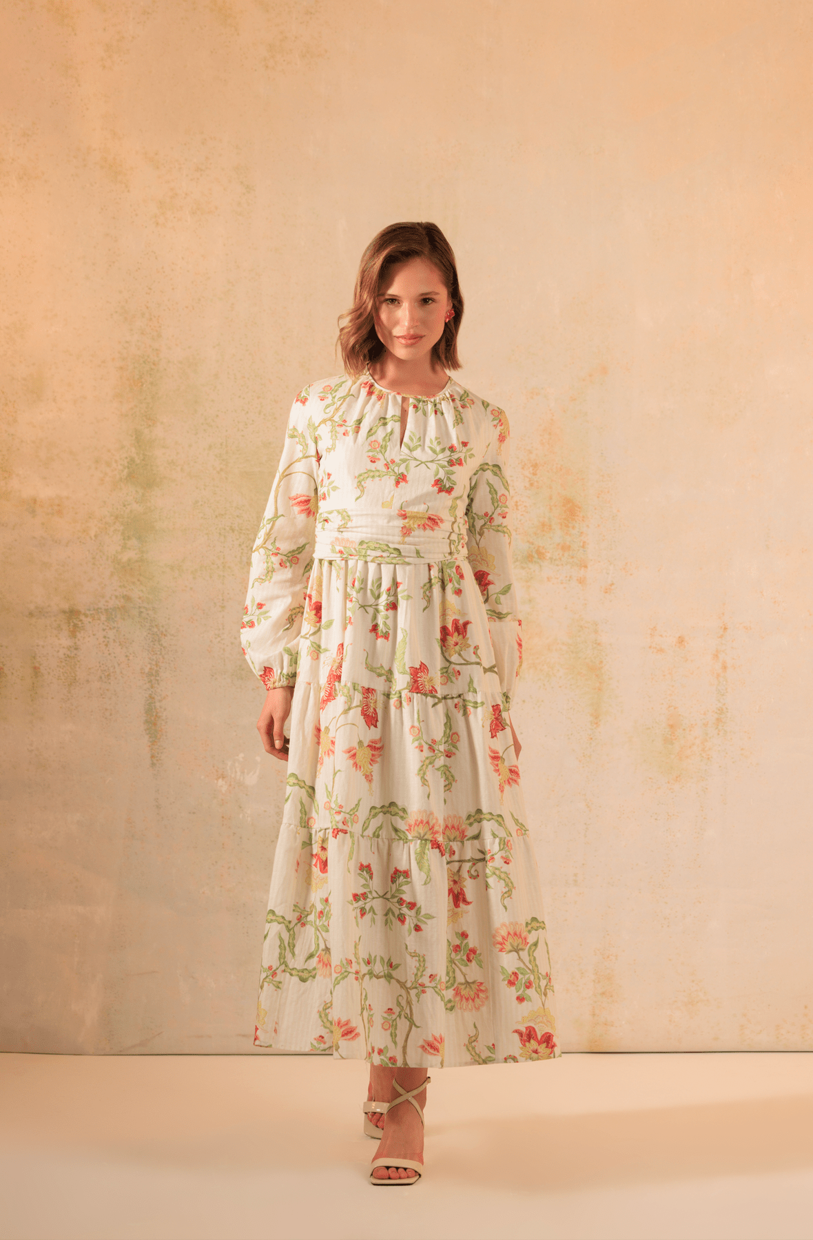Timeless Modest Floral Printed Dress - Noētic