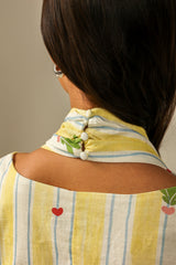 Lightweight Linen Dress with Vibrant Summery Print