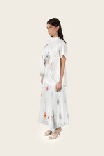 Resort Print Pleated Crepe Set