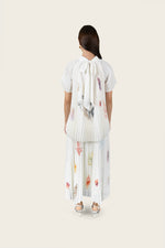Resort Print Pleated Crepe Set