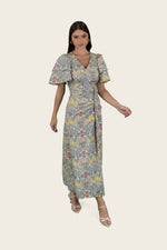 Scenic Print Poplin Dress