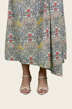 Scenic Print Poplin Dress