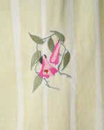 Luxury Linen Blend Set with Botanical Appliqué Details