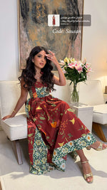 Floral Poplin Maxi Dress with Tie Straps, Smocked Back & Pockets