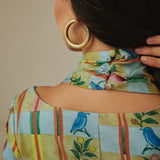 Checked Linen Dress