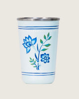 Hand-Painted Blue Meadow Tumbler 4 Piece Set