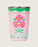 Hand-Painted Garden Tumbler 4 Piece Set