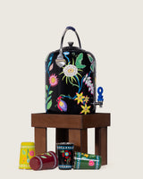 Hand-Painted Folk Floral Urn and Stool Set - 15 liters