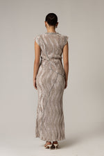 Beige Velvet Two-Piece Set – Top & Skirt – Elegant Winter Outfit - Noētic
