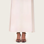 Black & Ivory Off-Shoulder Crepe Occasion Dress with Floral Appliqué - Noētic