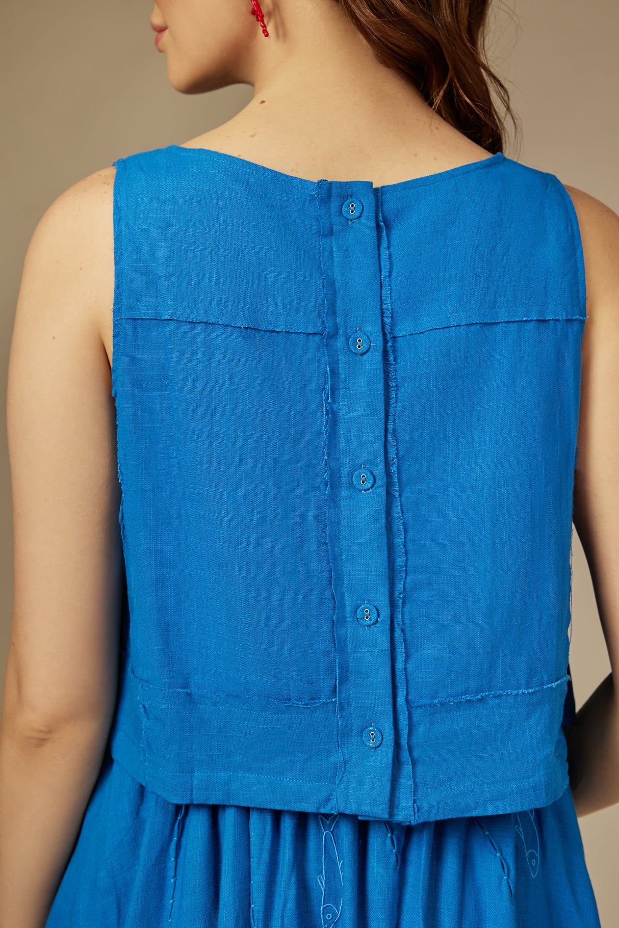 Blue Fish Embroidered Set - Noētic