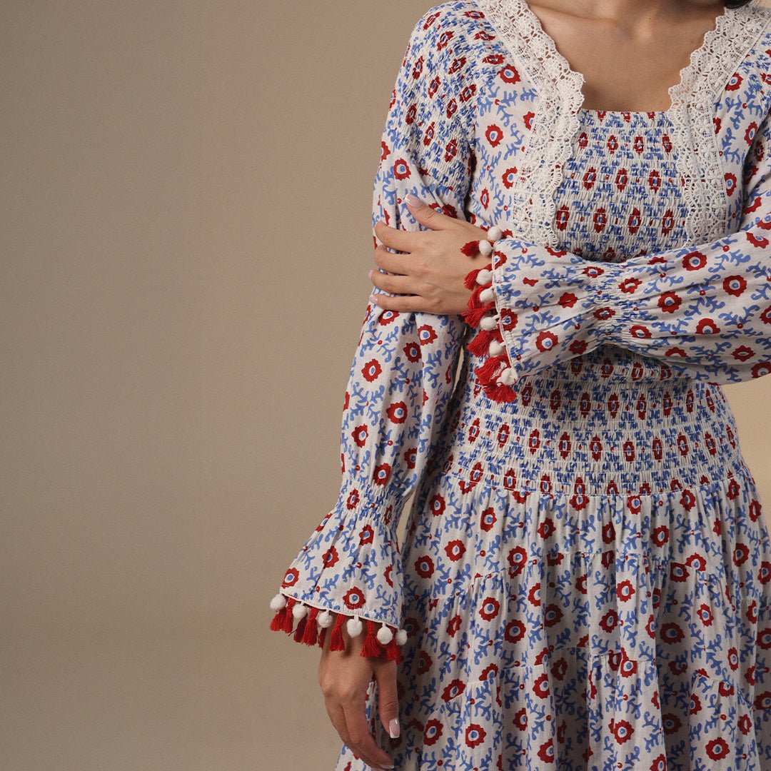 Boho Printed Maxi Dress - Noētic