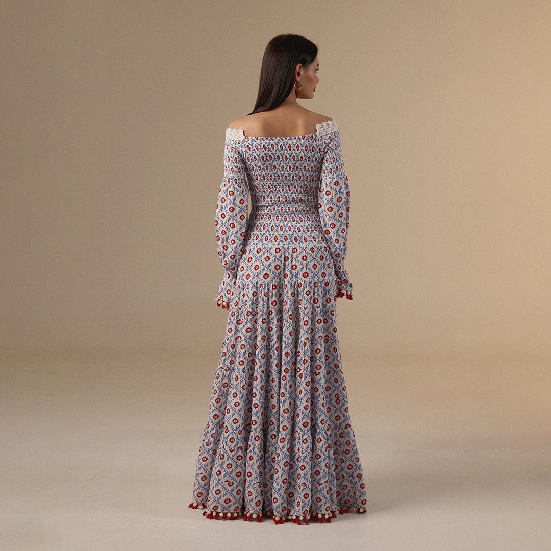 Boho Printed Maxi Dress - Noētic