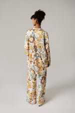 Brown and Orange Printed Co-ord Pant - Noētic