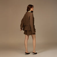 Brown Earthy Textured Cotton Set - Noētic