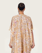 Brown Floral Loose Everyday Kaftan - Noētic