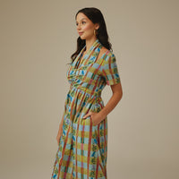 Checked Linen Dress - Noētic
