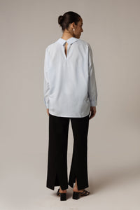 Classic Light Blue Striped Shirt - Noētic