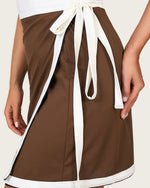 Classic White Swimsuit Set with Decorative Stone Detail & Wrap Skirt Cover-Up - Noētic
