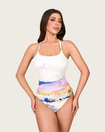 Coastal Sunset Swimsuit Set with Wrap Skirt Cover-Up - Noētic