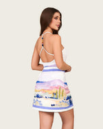Coastal Sunset Swimsuit Set with Wrap Skirt Cover-Up - Noētic