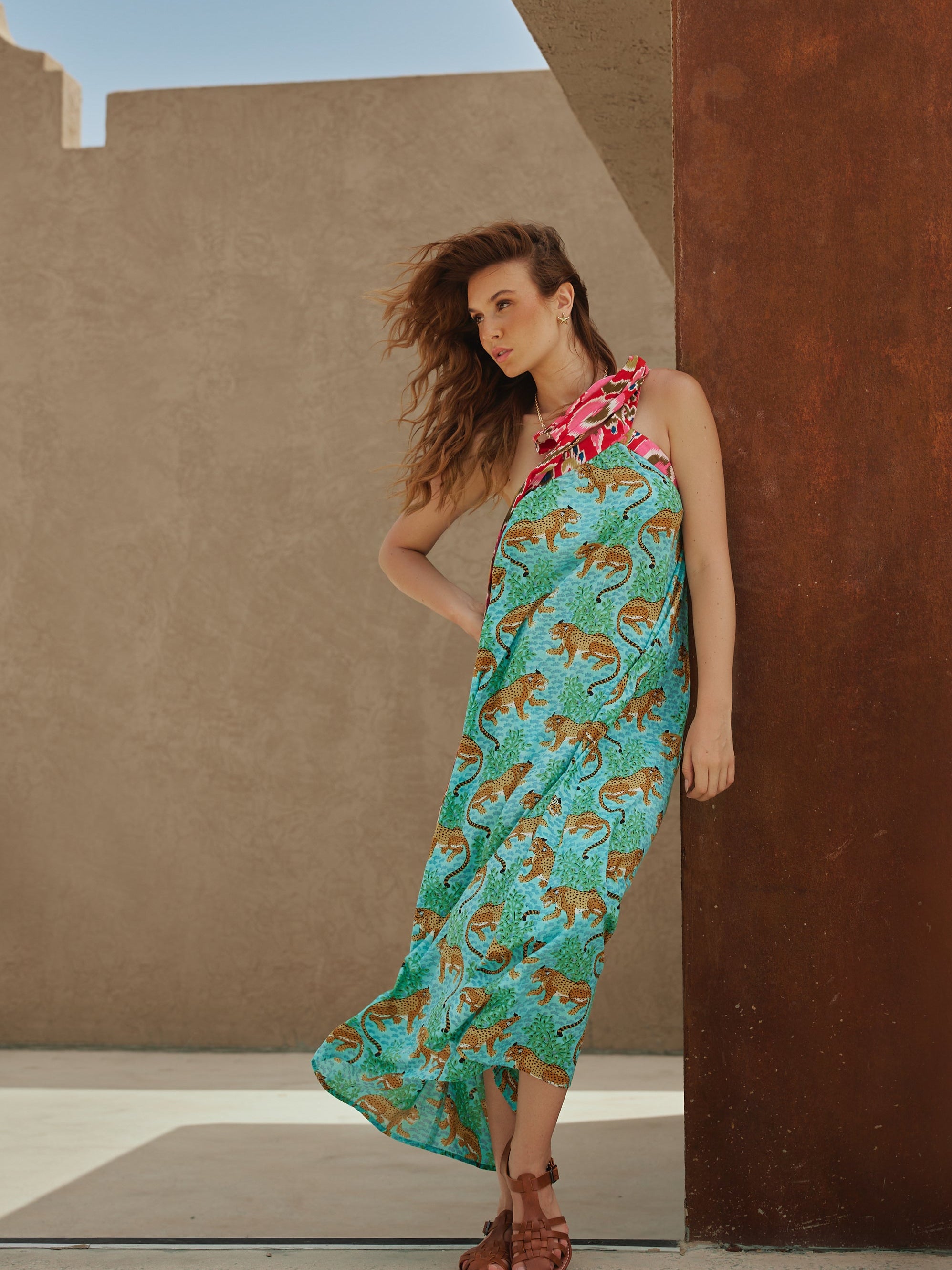 Colorful Maxi Jungle Vibes Dress - Noētic