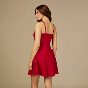 Crimson Beads one-piece Swim Dress - Noētic