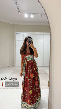 Floral Poplin Midi Dress with Tie Straps, Smocked Back & Pockets - Noētic