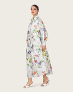 Floral Poplin Shirt Dress with Belt - Noētic