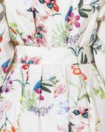 Floral Poplin Shirt Dress with Belt - Noētic