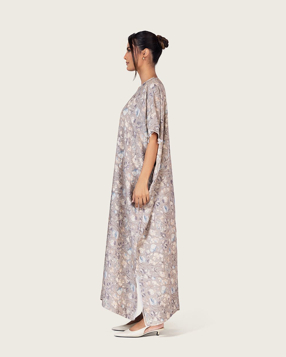 Gray Loose Everyday Kaftan - Noētic